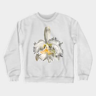 Cattleya White Crewneck Sweatshirt